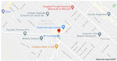 mapa sucursal San Lorenzo 2019 Marin Coronado - Colorshop