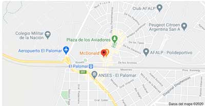 mapa sucursal Los Aromos 6208 Ciudad Jardin - Colorshop